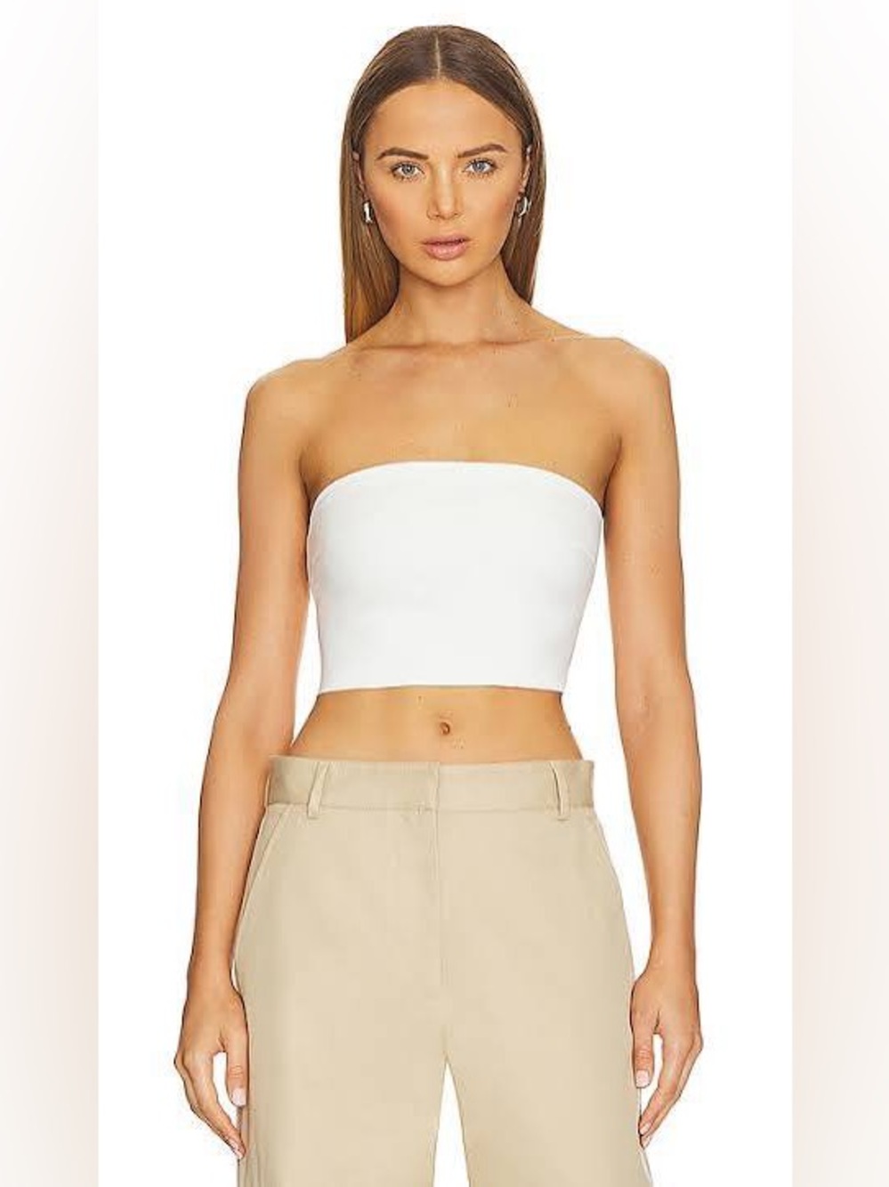 Commando White Neoprene Tube Top